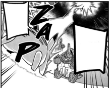 Pikachu Gigamax de Ash usando gigatronada en el PV005.