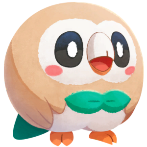 Rowlet en Pokémon Café ReMix.