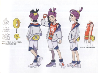 Bocetos del diseño de Cass en la Academia Arándano.