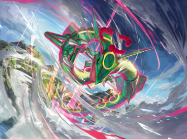 Ilustración de Rayquaza Dinamax
