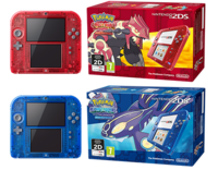 Nintendo 2DS roja/azul transparentes ROZA
