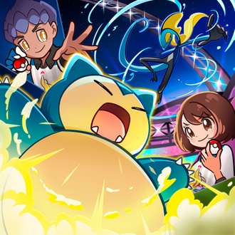 Artwork de Paul enfrentando a Gloria, por REOSpikee para Project Snorlax.