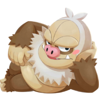 Slaking en Pokémon Café ReMix.