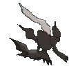 Imagen posterior de Darkrai en Pokémon X, Pokémon Y, Pokémon Rubí Omega, Pokémon Zafiro Alfa, Pokémon Sol, Pokémon Luna, Pokémon Ultrasol y Pokémon Ultraluna
