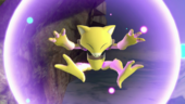 Abra usando teletransporte.