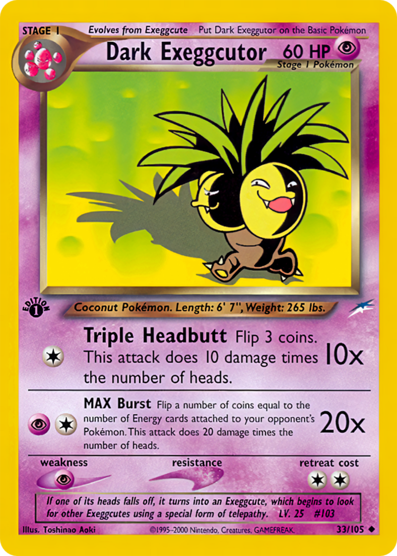 Dark Exeggutor (Neo Destiny TCG) - WikiDex, la enciclopedia Pokémon