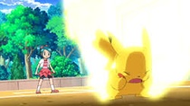 Pikachu usando rayo.