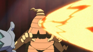 Dusclops usando hiperrayo.