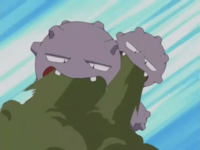Weezing usando Pantalla humo.