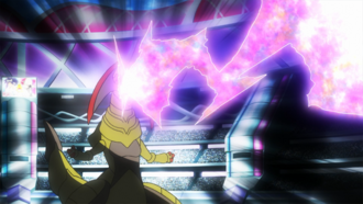Haxorus de Iris usando pulso dragón.