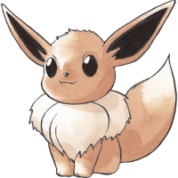 Eevee en Pokémon Rojo y Verde.