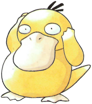 Psyduck en Pokémon Rojo y Verde.