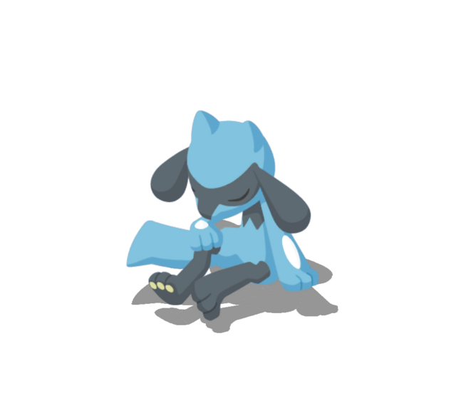Archivo:Riolu rodilla alzada Sleep.png - WikiDex, la enciclopedia Pokémon
