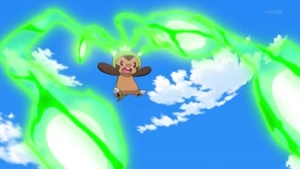 Chespin usando pin misil.