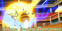 Combate de Pikachu y Gengar de Ash contra Raichu y Electrode de Visquez.