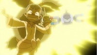 Magnemite usando impactrueno.