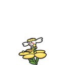 Icono de Flabébé flor amarilla en Pokémon Escarlata y Púrpura
