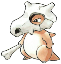 Cubone en Pokémon Rojo y Verde.