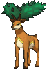 Imagen de Sawsbuck verano variocolor en Pokémon X, Pokémon Y, Pokémon Rubí Omega, Pokémon Zafiro Alfa, Pokémon Sol, Pokémon Luna, Pokémon Ultrasol y Pokémon Ultraluna