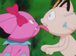Snubbull usando lengüetazo.