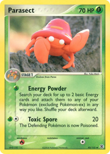 Archivo:Parasect (FireRed & LeafGreen TCG).png