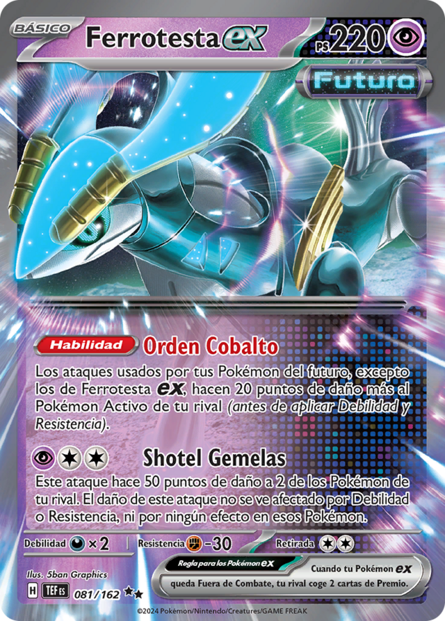 Ferrotesta ex (Fuerzas Temporales TCG) - WikiDex, la enciclopedia Pokémon