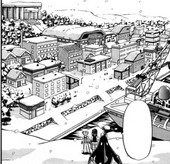 Ciudad Puntaneva en el manga.