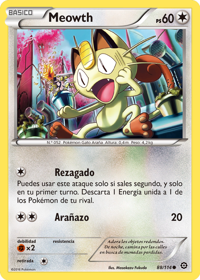 Meowth (Asedio de Vapor TCG) - WikiDex, la enciclopedia Pokémon