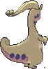 Imagen posterior de Goodra variocolor en Pokémon X, Pokémon Y, Pokémon Rubí Omega, Pokémon Zafiro Alfa, Pokémon Sol, Pokémon Luna, Pokémon Ultrasol y Pokémon Ultraluna