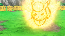Pika-Pancho/Jefe usando Tacleada de Voltios/Placaje Eléctrico
