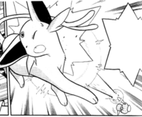 Porygon2 de la Asociación Pokémon usando electrocañón.