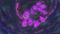 Salamence usando meteoro dragón/cometa draco en el tráiler animado del PWC 2023.
