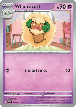 Carta de Whimsicott