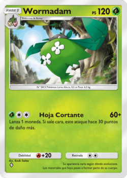wormadam pokemon card (Pugna Espaciotemporal 16 TCG Pocket) Pokemon X Wormadam (077) - Prize Pack