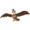 Imagen de Staraptor variocolor hembra en Pokémon Diamante Brillante y Pokémon Perla Reluciente