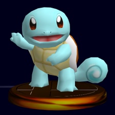 Trofeo de Squirtle en Melee.