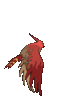 Imagen posterior de Talonflame variocolor en Pokémon X, Pokémon Y, Pokémon Rubí Omega, Pokémon Zafiro Alfa, Pokémon Sol, Pokémon Luna, Pokémon Ultrasol y Pokémon Ultraluna