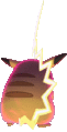 Imagen posterior de Pikachu Gigamax en la octava generación generación