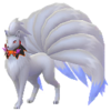 Ninetales con disfraz del Festival Tenebroso