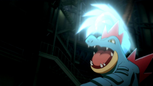 Feraligatr usando cuchillada.