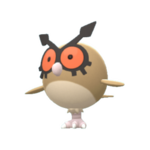 Imagen de Hoothoot en Pokémon Diamante Brillante y Pokémon Perla Reluciente