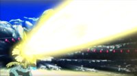 Venusaur de Nihei usando rayo solar.