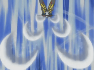 Beautifly usando viento plateado/viento plata.