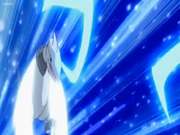 Un Skarmory usando aire cortante/aire afilado.