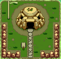 Base de Machop y Cubone al principio del juego.
