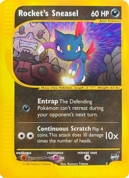 Archivo:Rocket's Sneasel (Best of Game TCG).png
