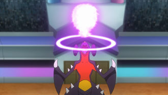Garchomp de Cynthia/Cintia usando cometa draco.