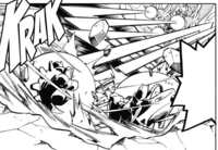 Gyarados y Dragonair de Lance usando hiperrayo.