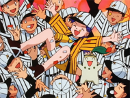 Chikorita y Casey con los Electabuzz.