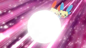 Plusle y Minun usando otra vez.
